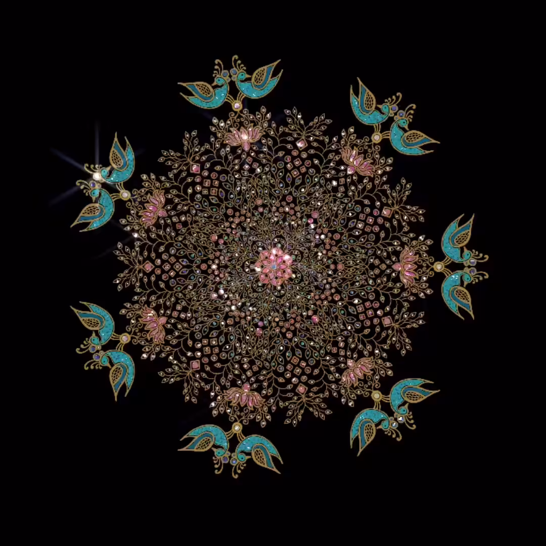 Meenakari Jewel Mandala