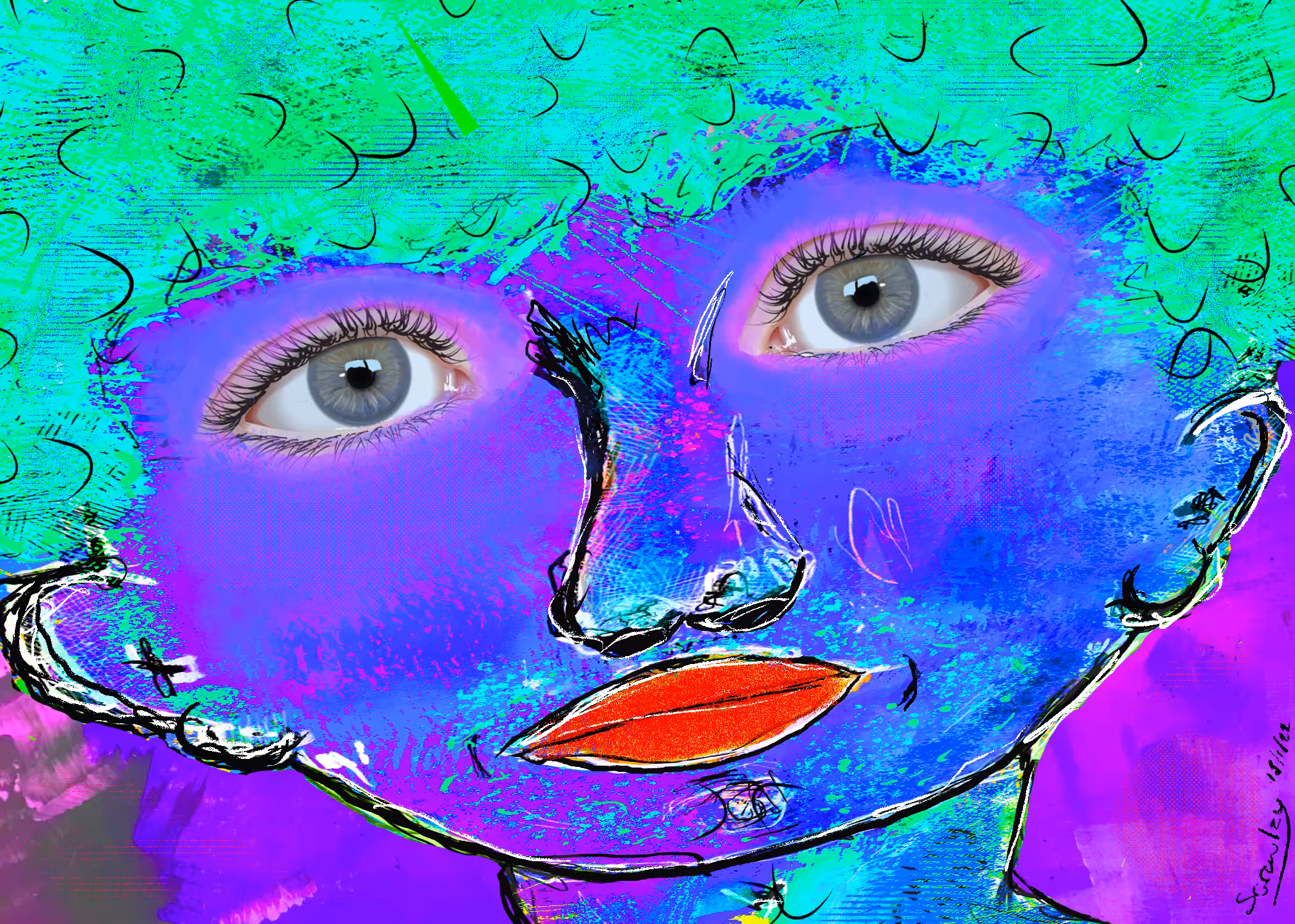 Purple Moods of Scrawlism