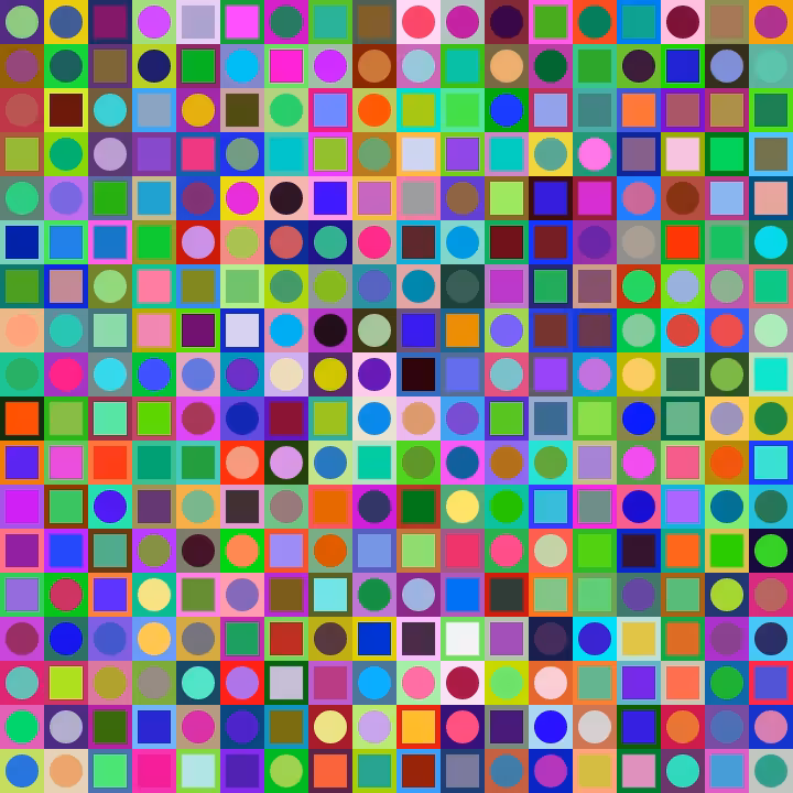 Square Dot Composition #444