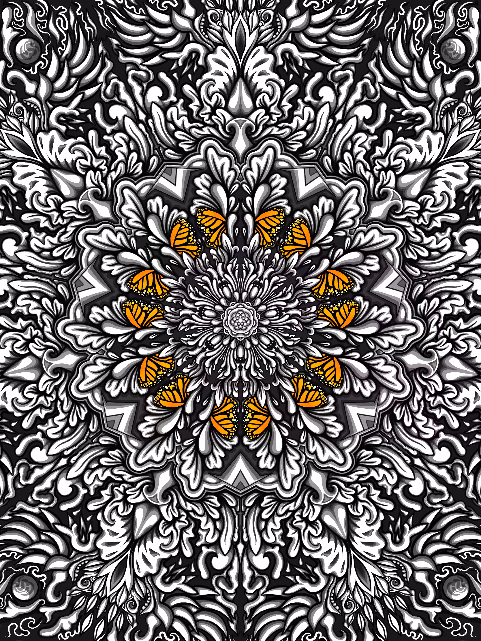 Monarchs and Flora