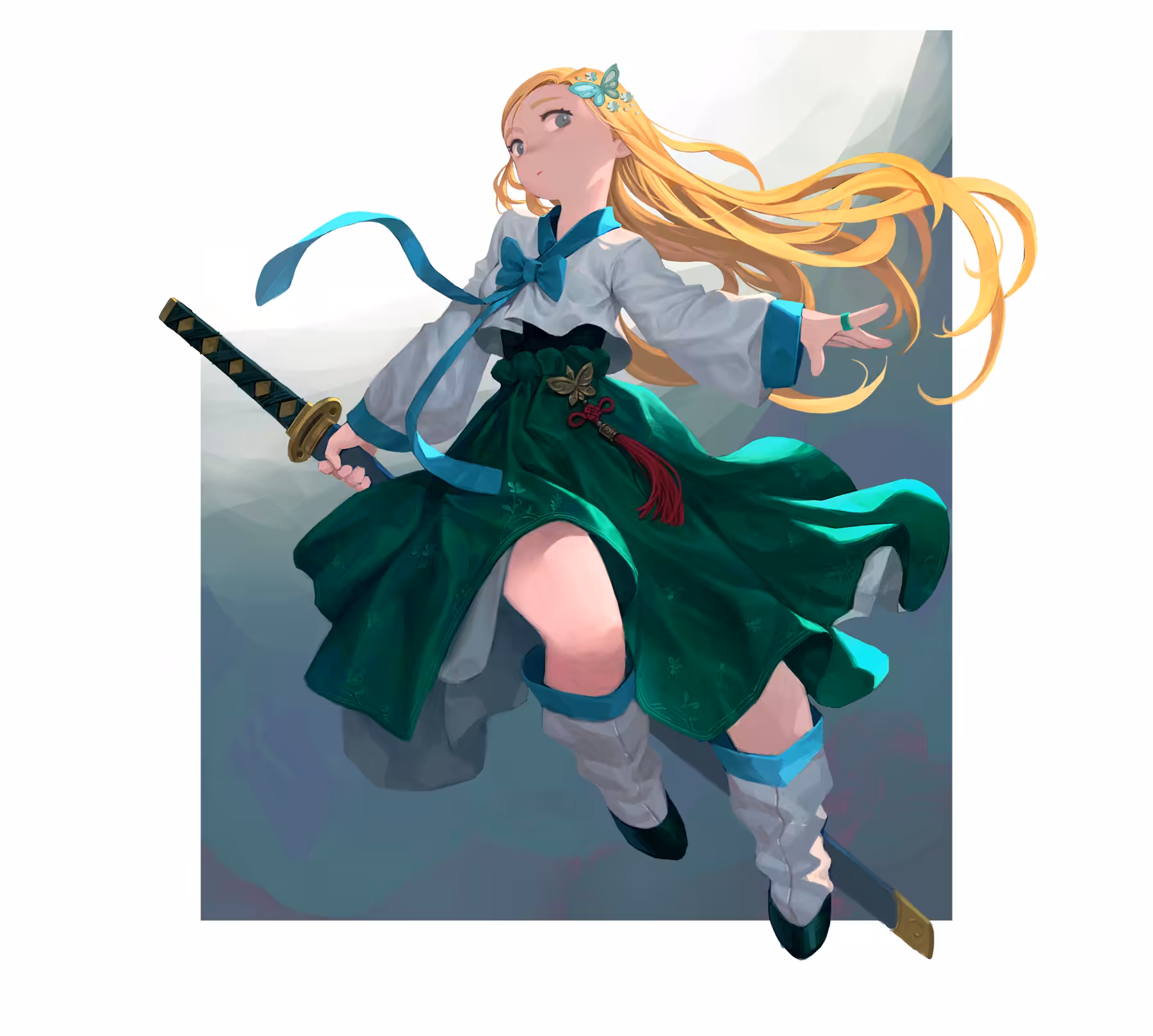 korea hanbok concept art