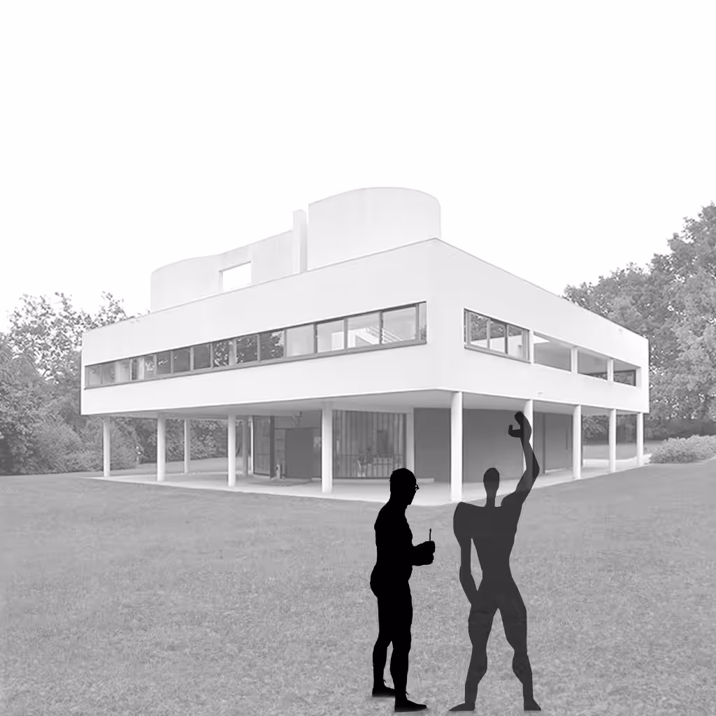 Villa Savoye in Poissy_Silhouette #4