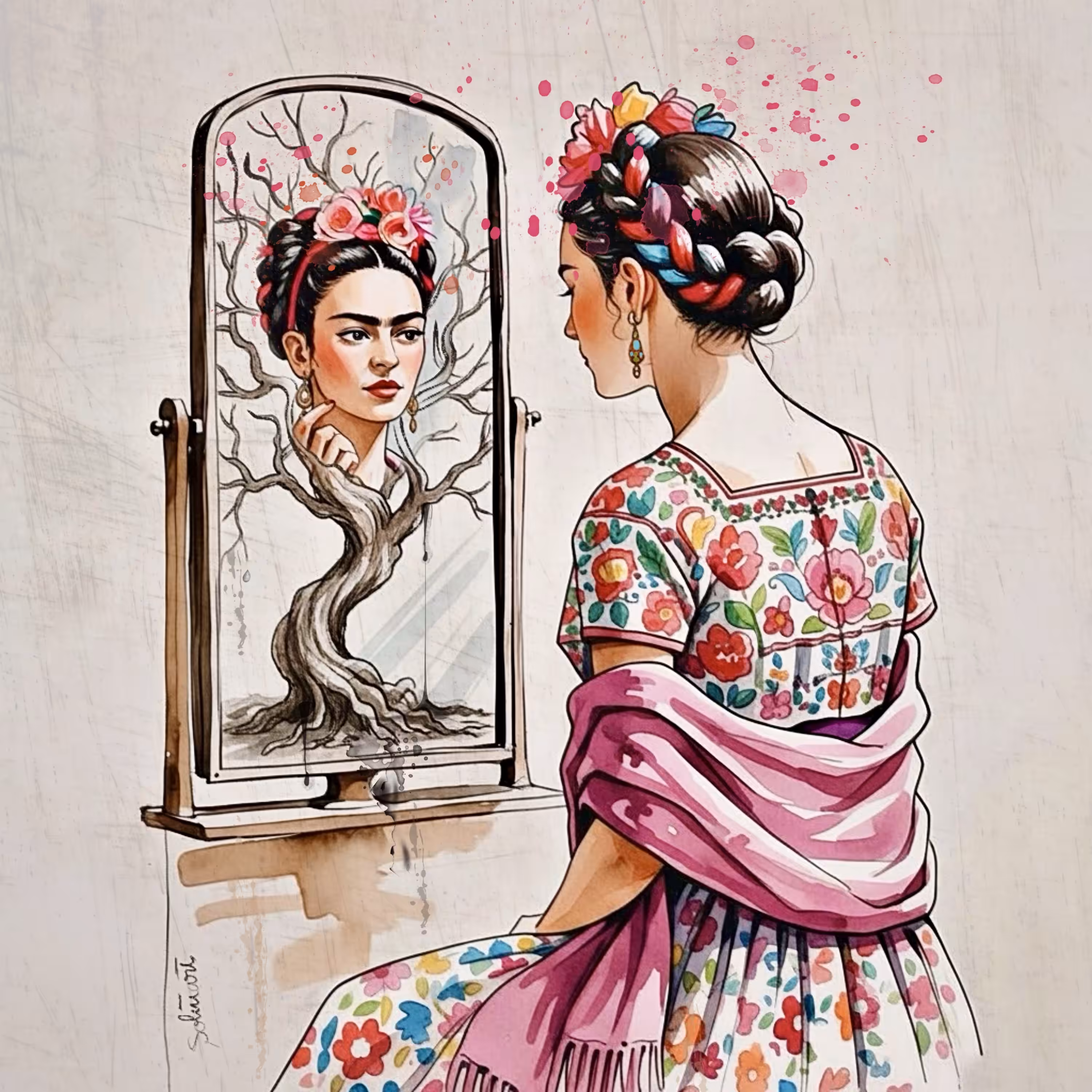 Reflections of a painted soul 