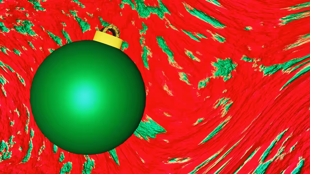 Merry Christmas - Green Ornament