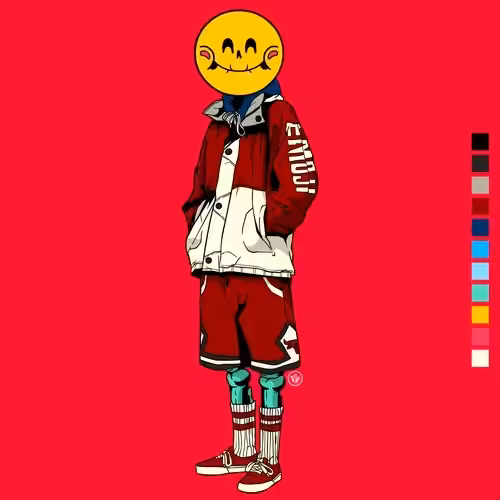 Colourful Life Of Sang Kupeh: Emoji Skull
