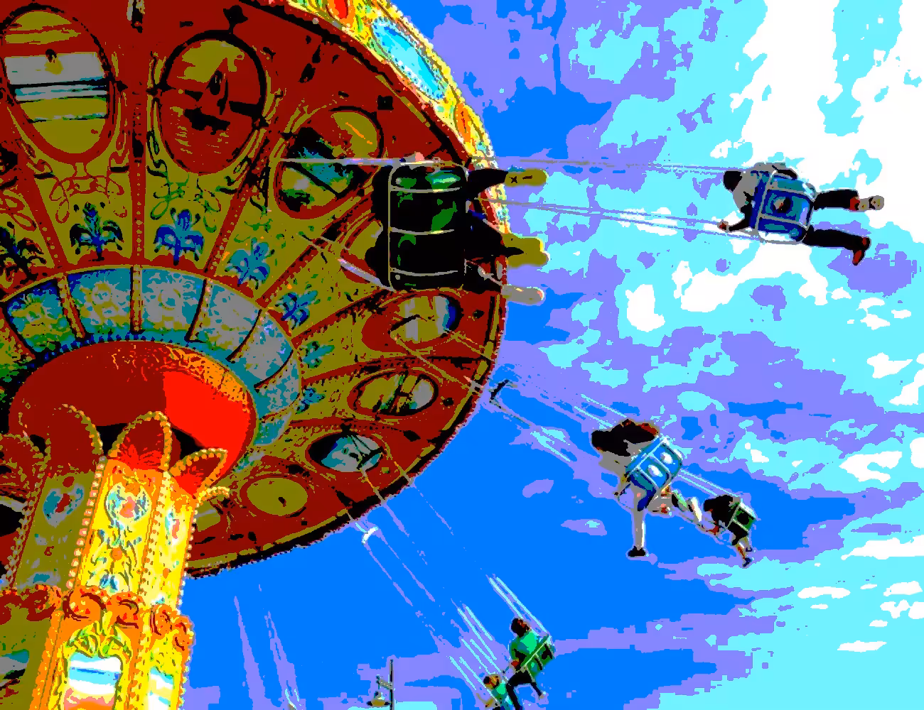Amusement Park Swing