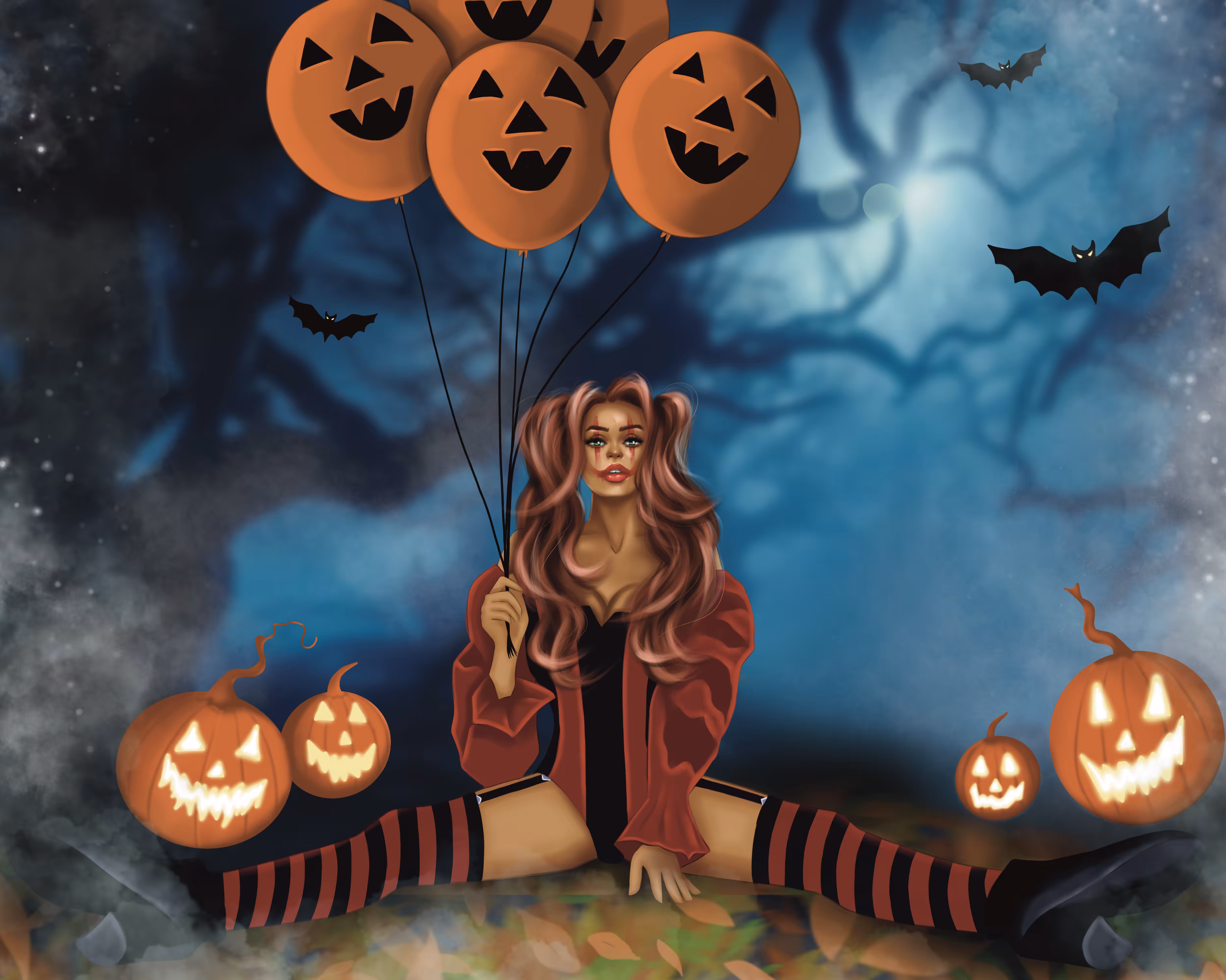 seredkina.art: Clown Halloween