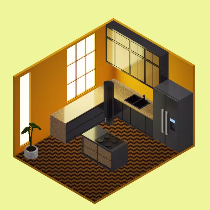 Isometric kitchen #21