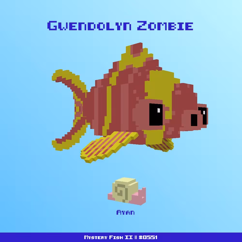 Gwendolyn Zombie :: Mystery Fish 0551/1000 