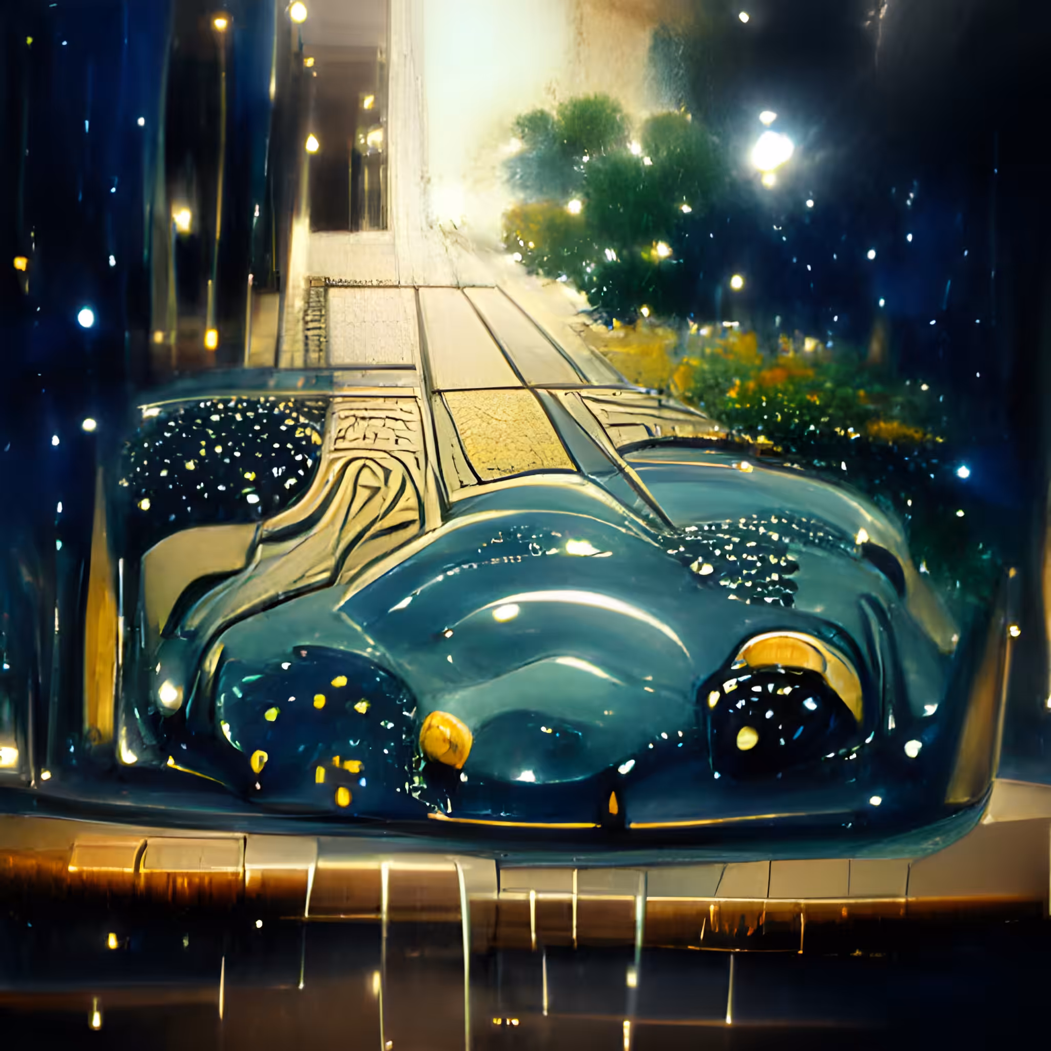 Pools of Starry Night #07