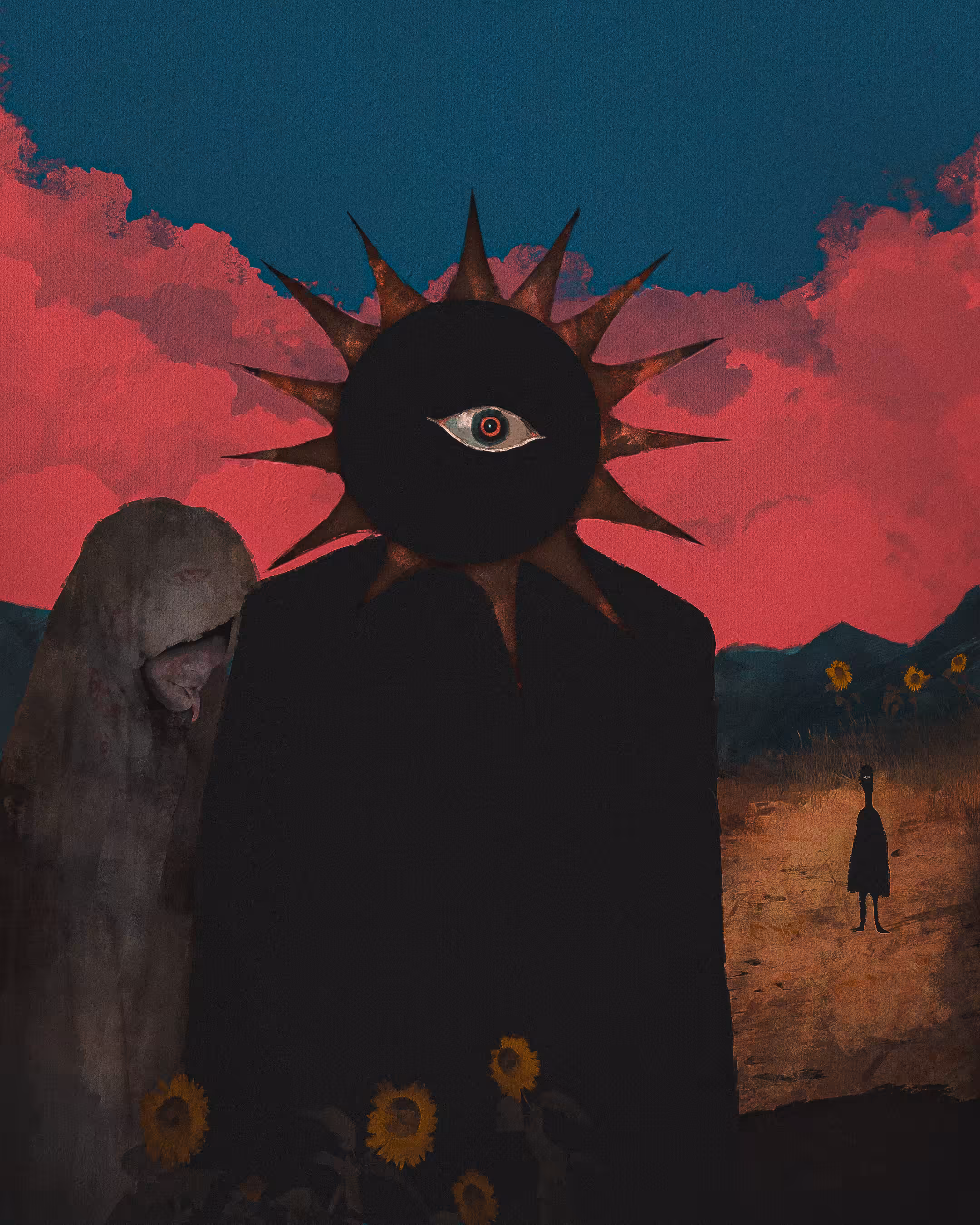 where the sun looks at me