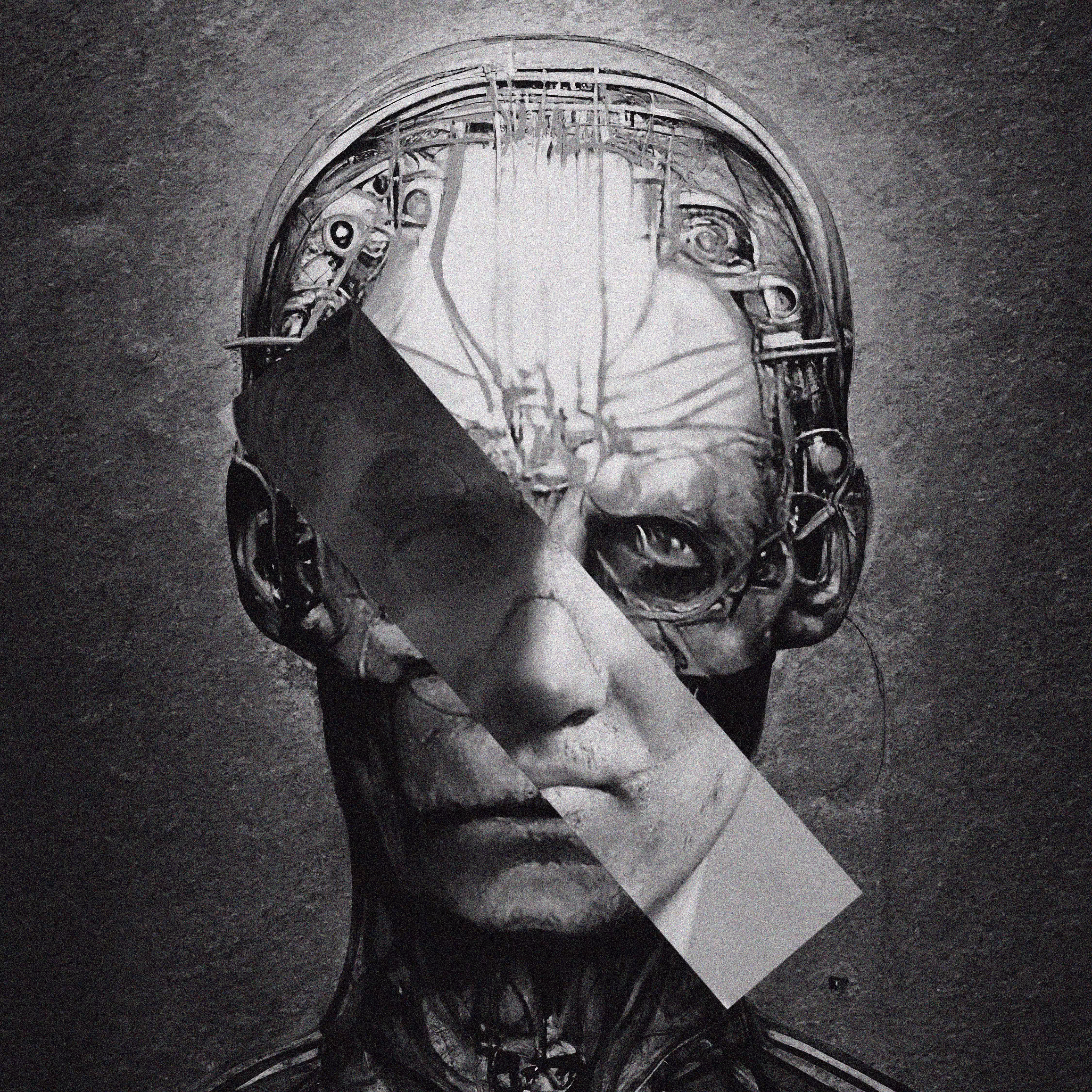 Neural Network Assisted Digital Paintings: Expressions#12