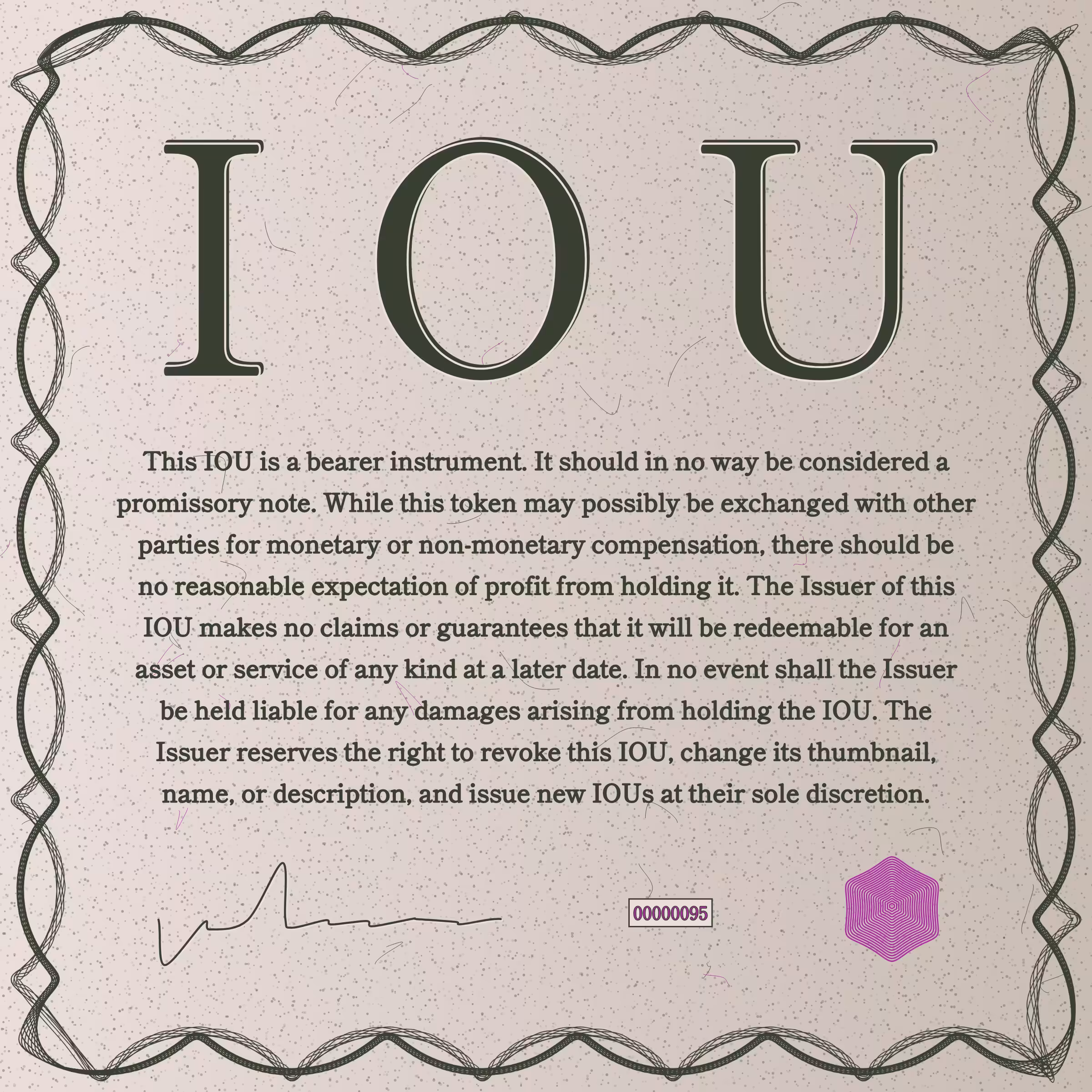 IOU #95
