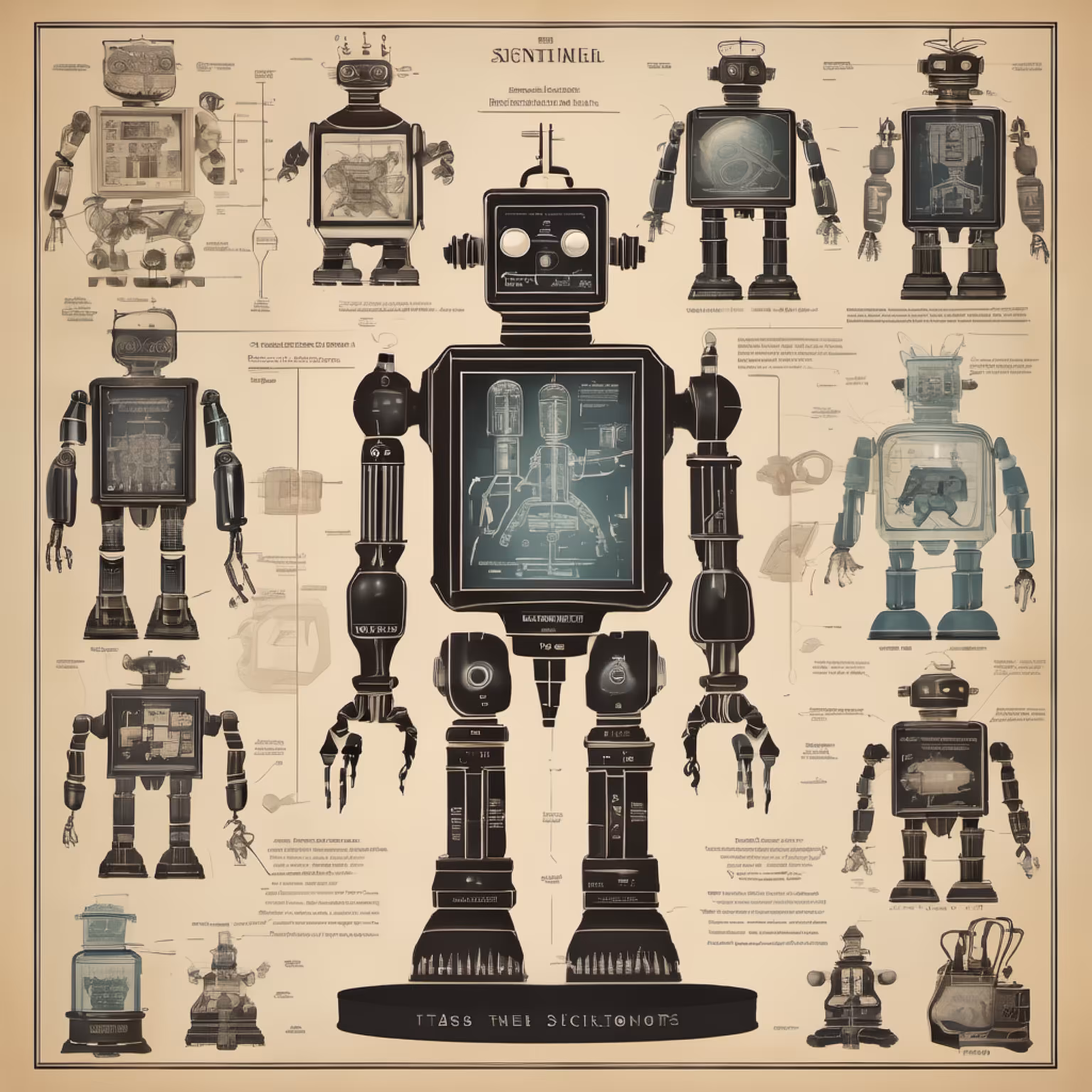 STUDIES ON ROBOTS - 19TH CENTURY #30