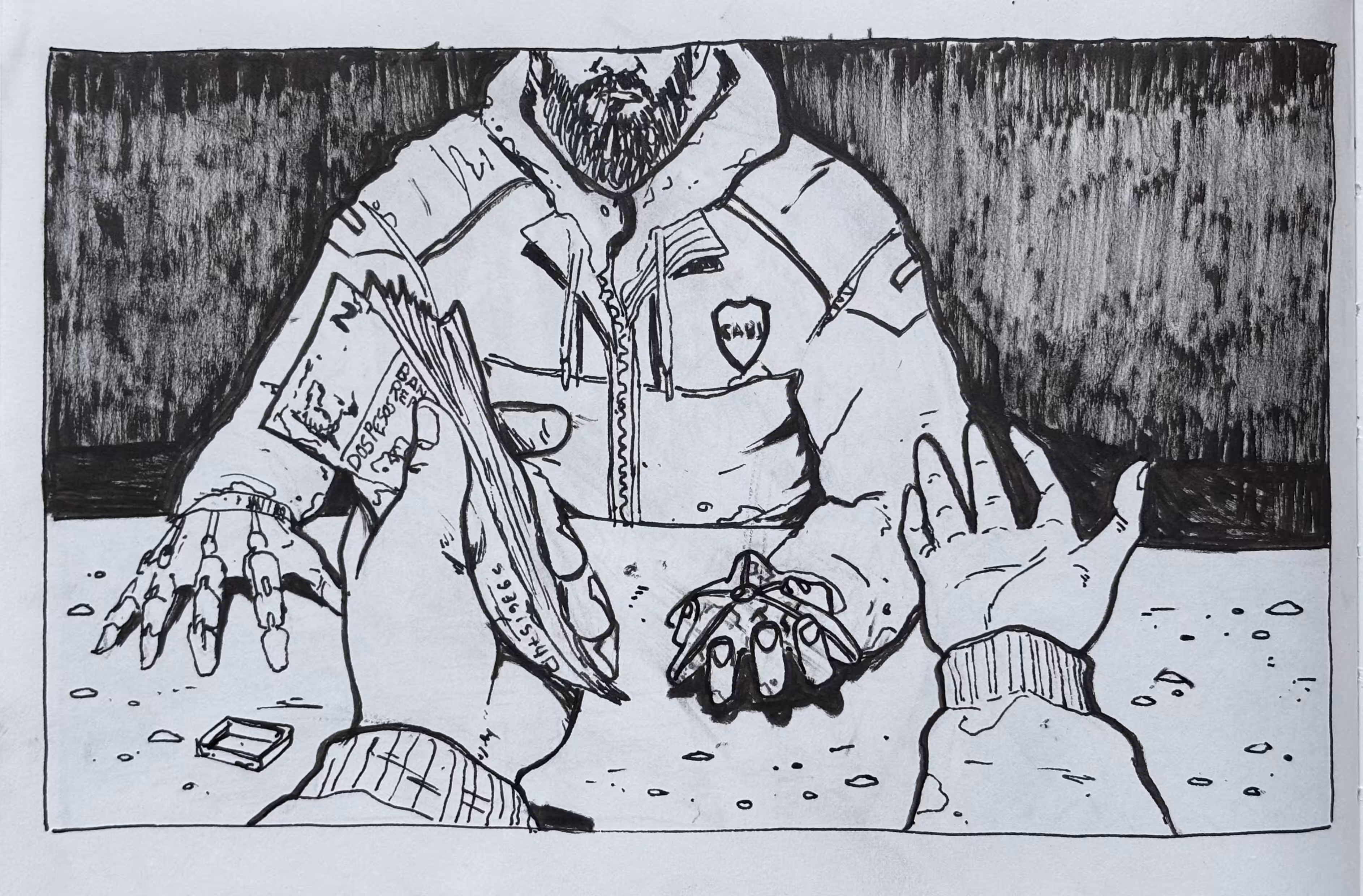 INKTOBER 2025: Cyberpunk Chronicles: Starfish