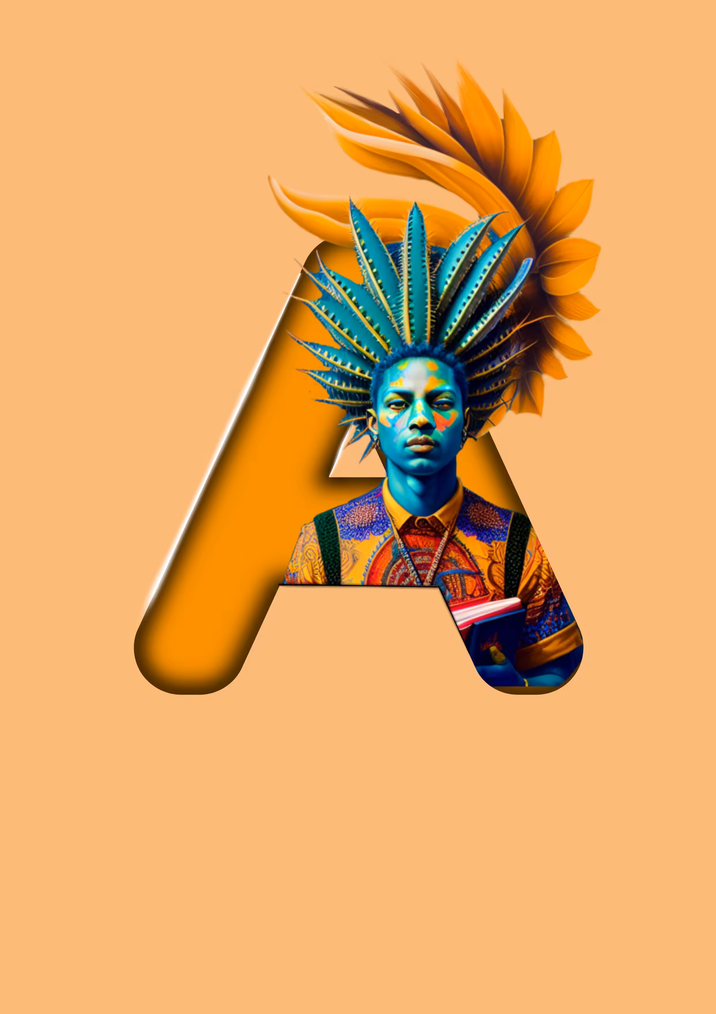 Scrabble collection - Cactus Alphabet: A