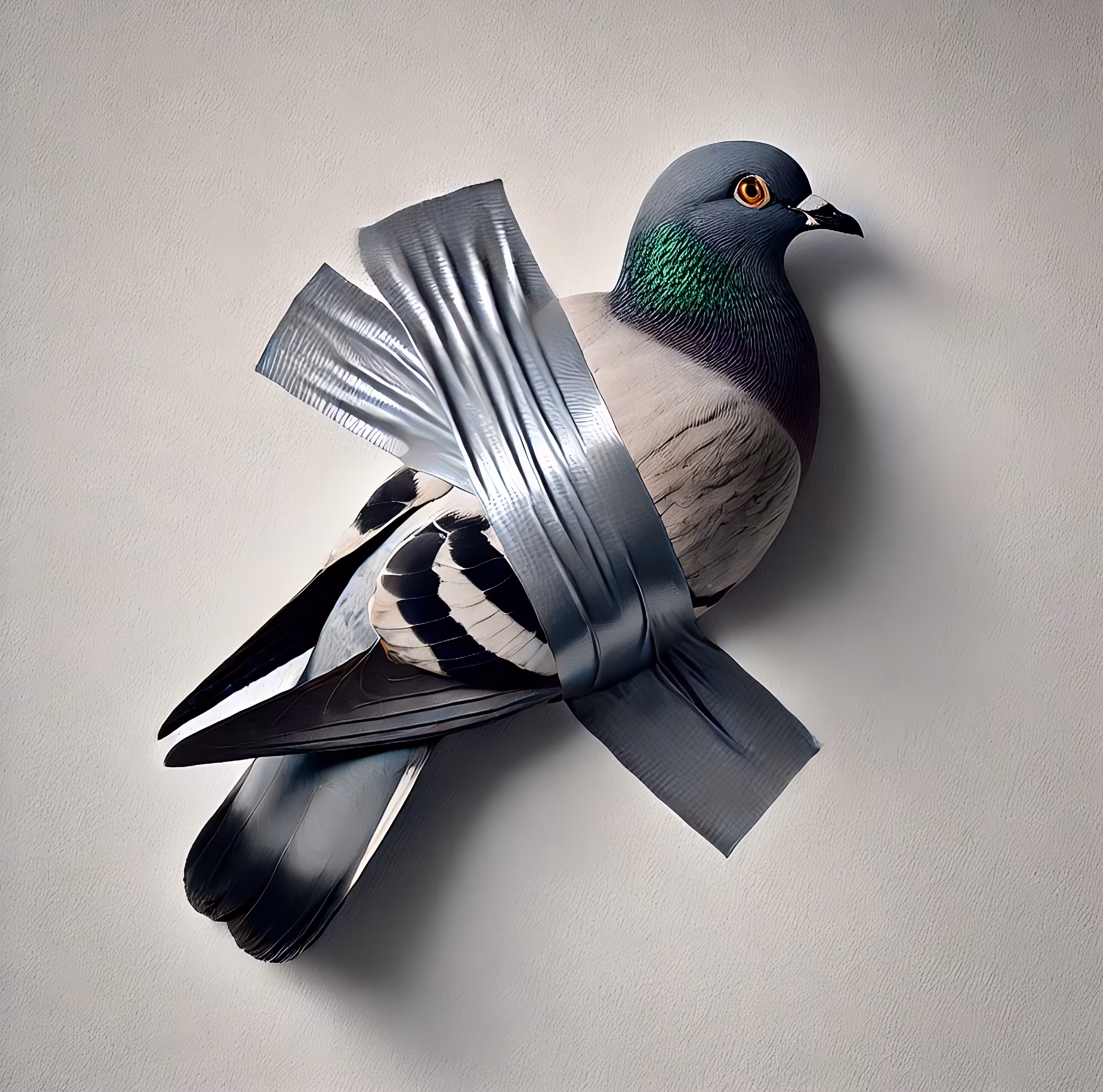 Duct Taped Pigeon