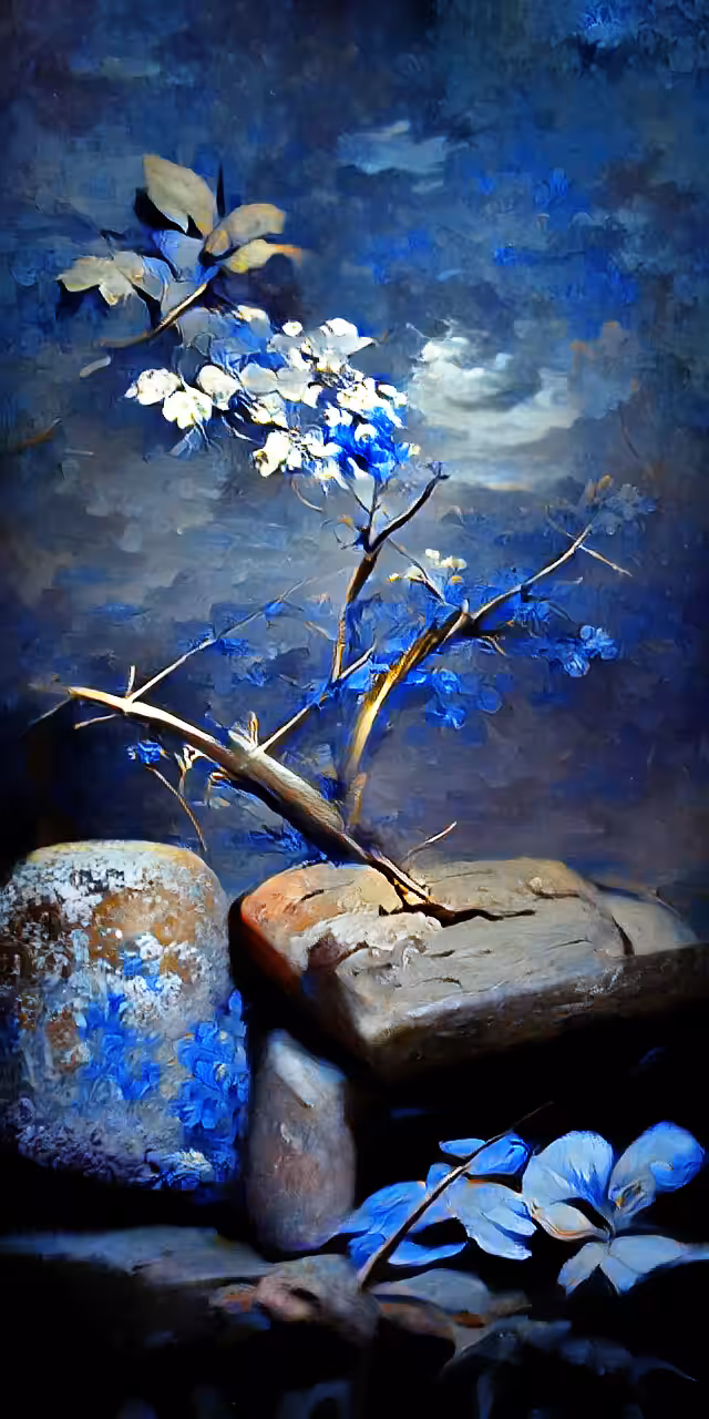 Lowlight in blue