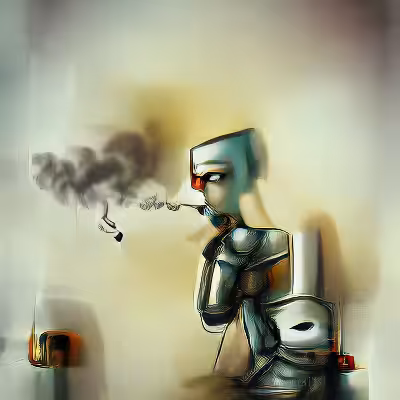 smoking robot