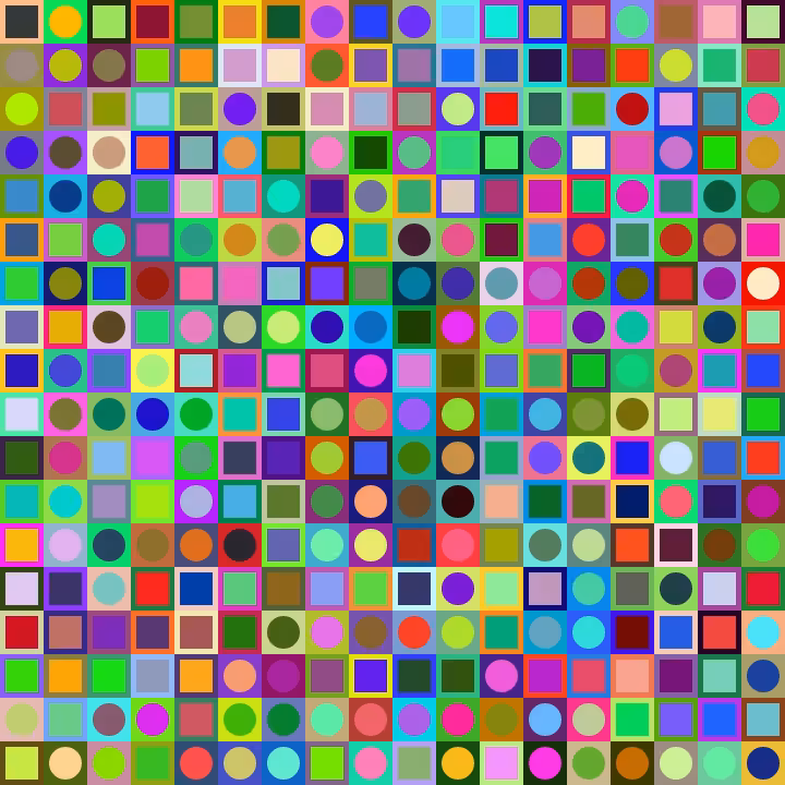 Square Dot Composition #175