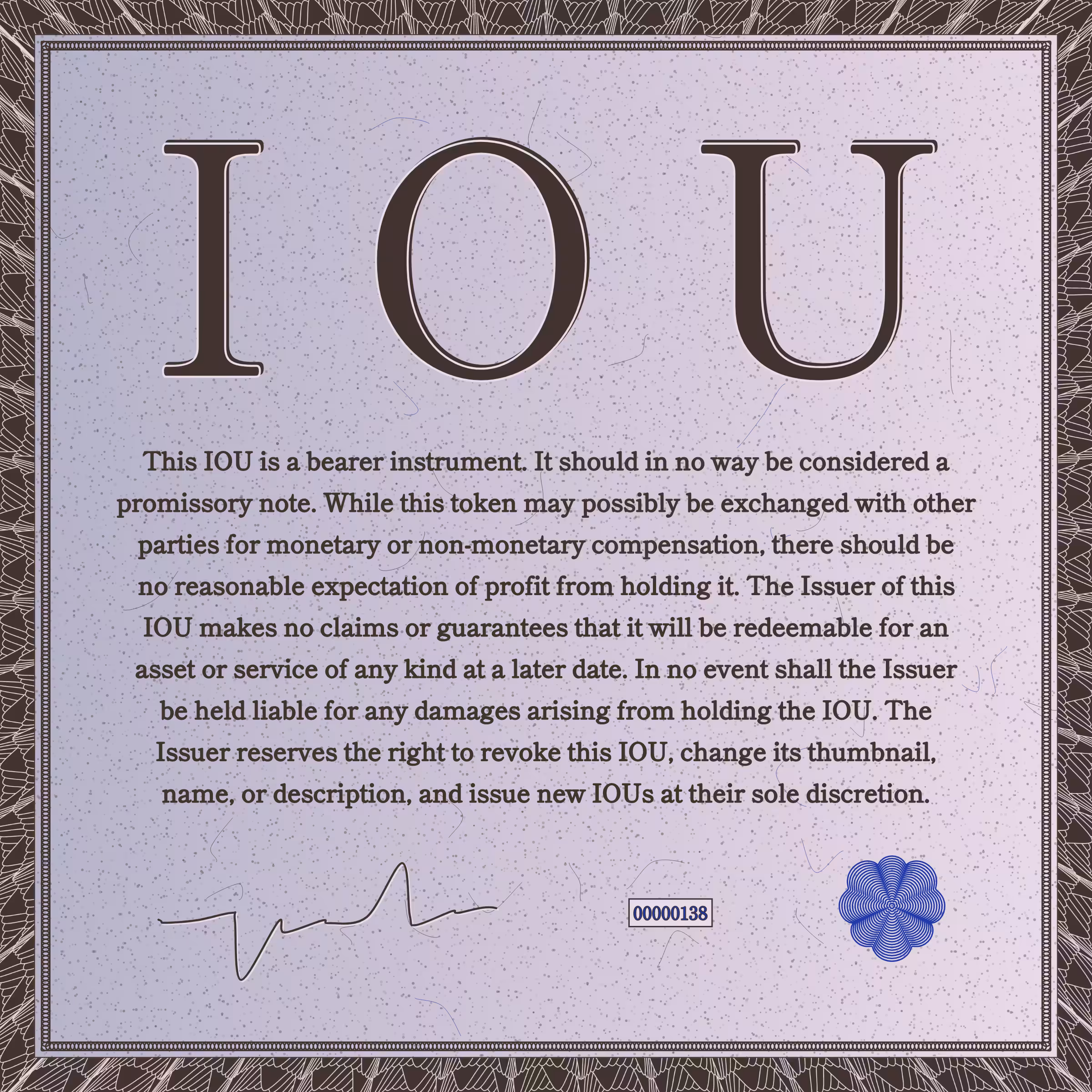 IOU #138
