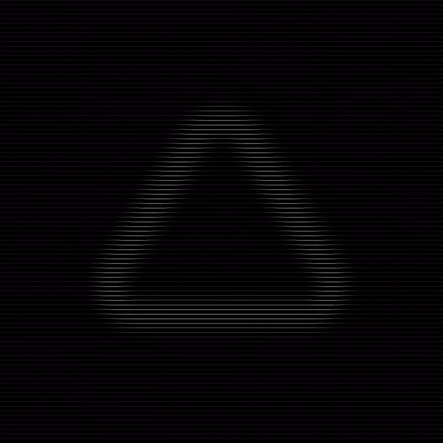 Triangle of Pulsing Lines