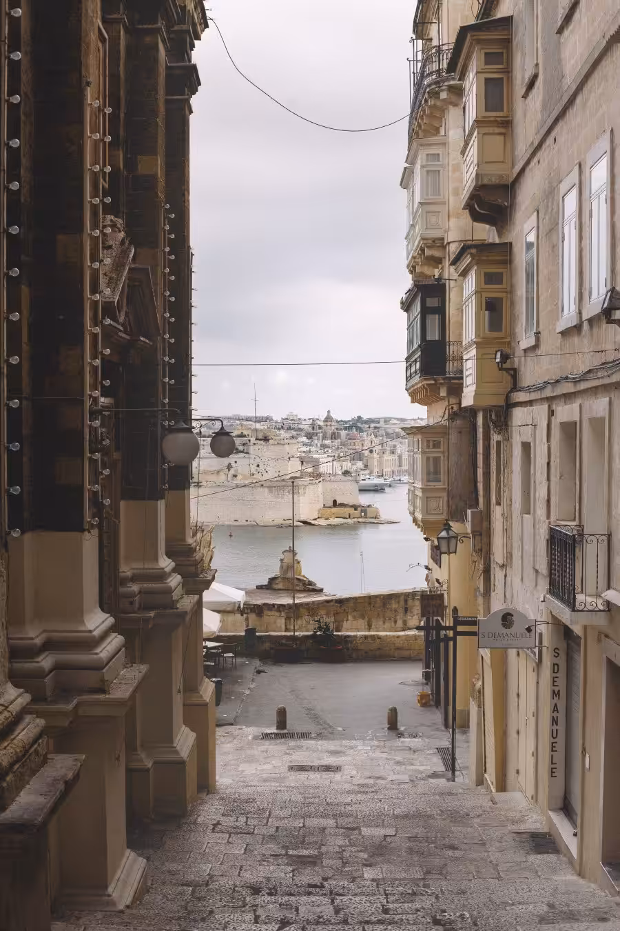 Streets of Valletta, Malta.