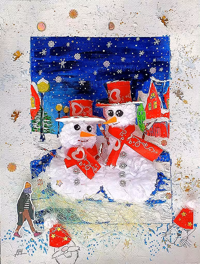 “Candy Hearts and Snowy Hearts”