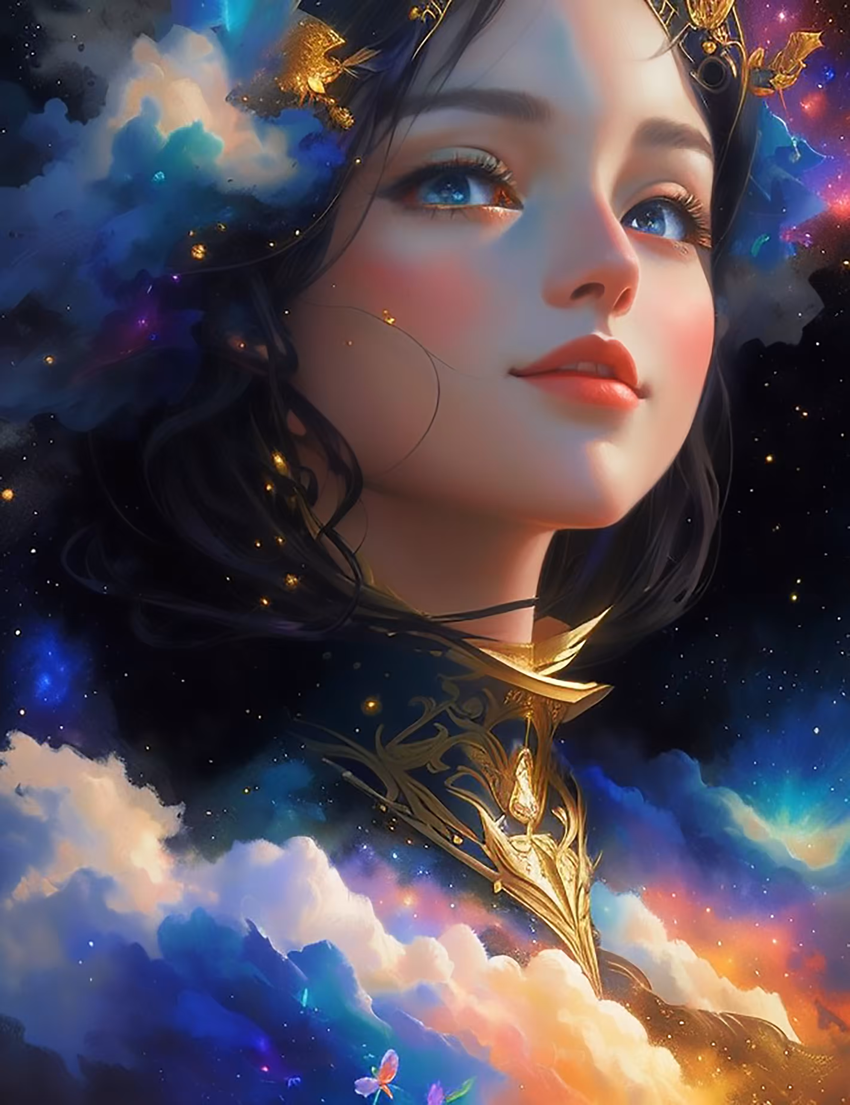 "Celestial Hues☁️🌈✨" 