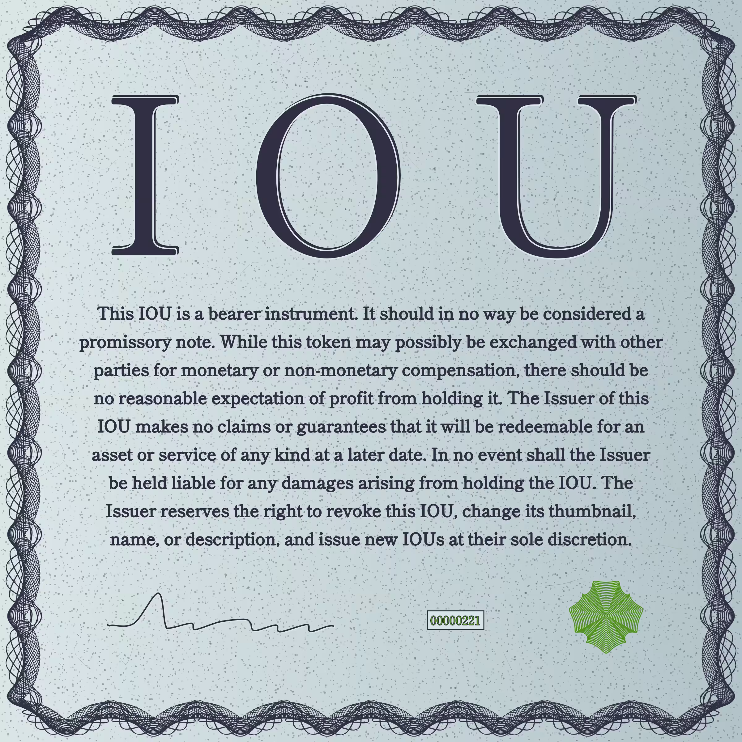 IOU #221
