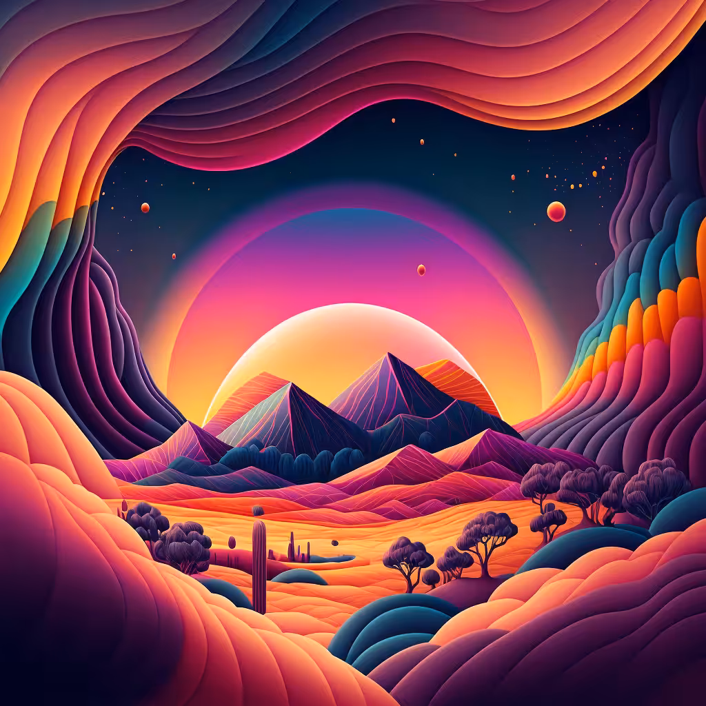 Psychedelic Landscape #78
