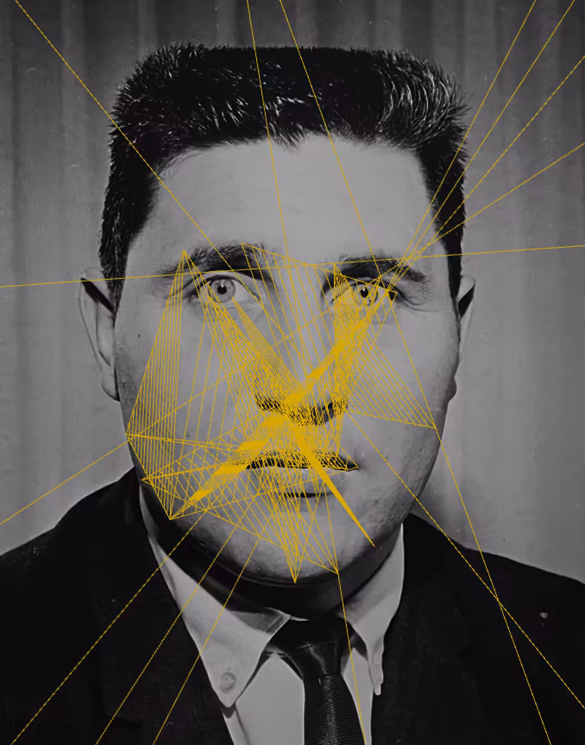 480 Generative Drawings with a Found Portrait