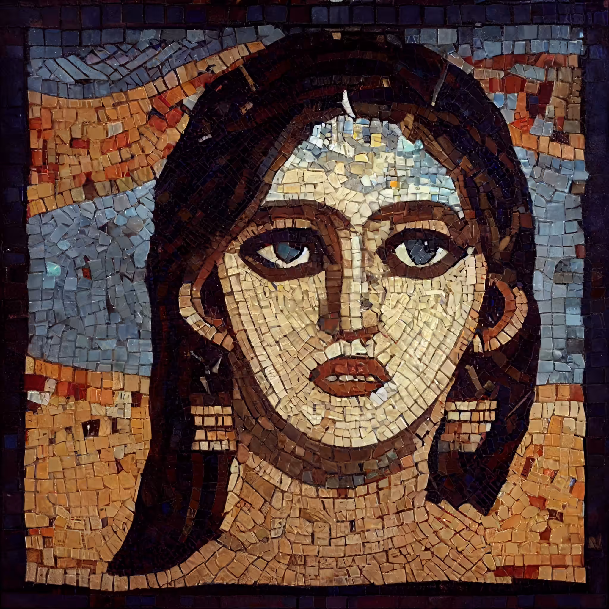 Girl mosaic