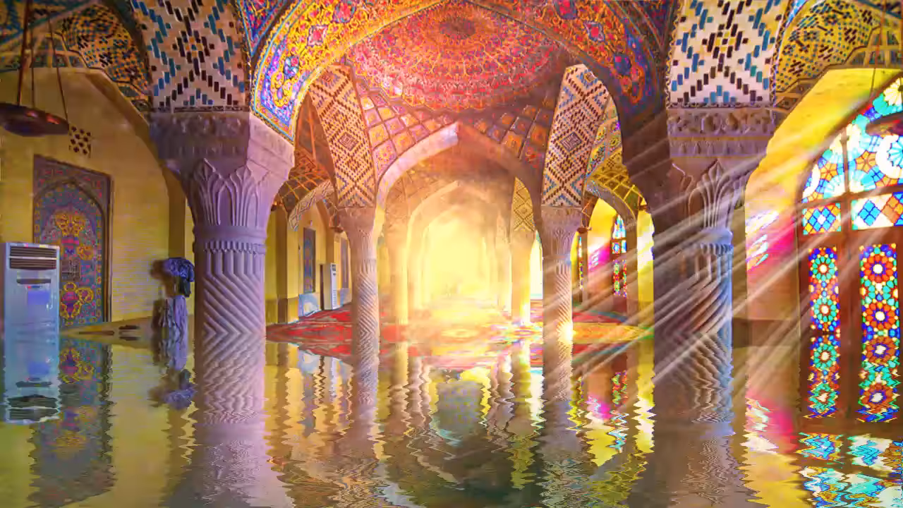 pink mosque animated#2