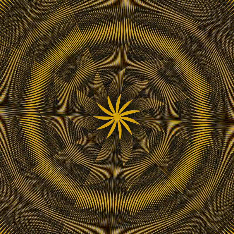 Generative Neon Flower Yellow - Special Edition
