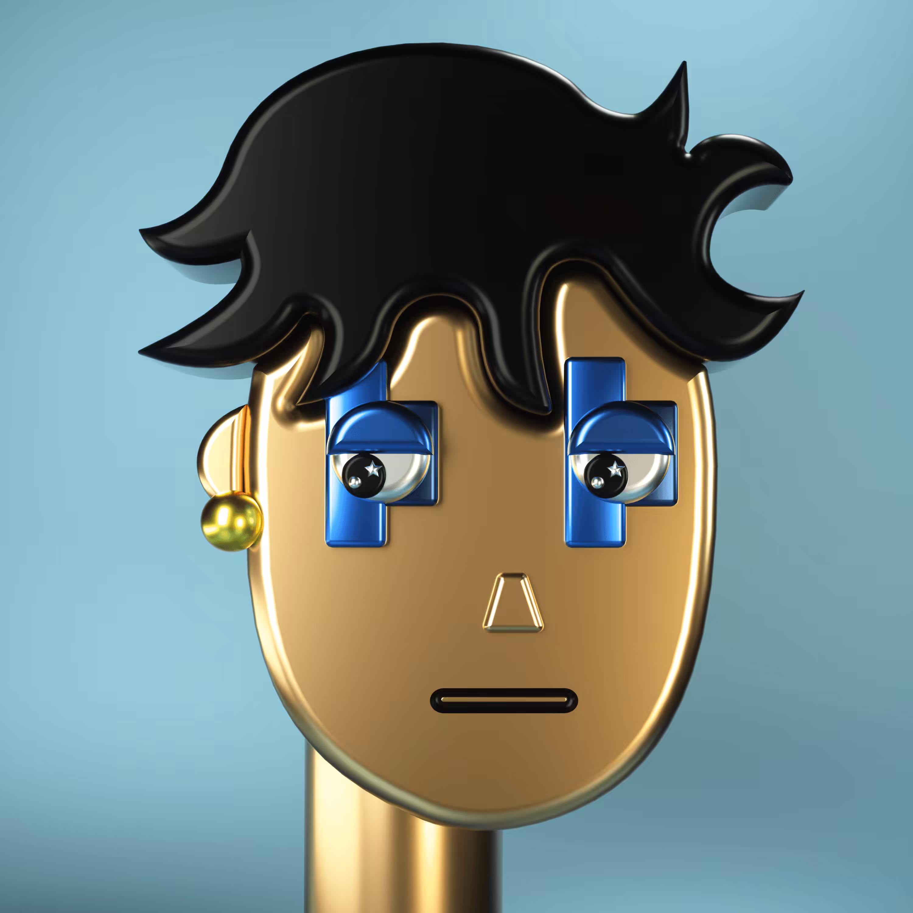 3D Chrome Punk #0392