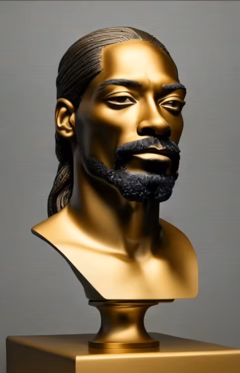 Snoop Dogg - Gold Bust Sculpture 