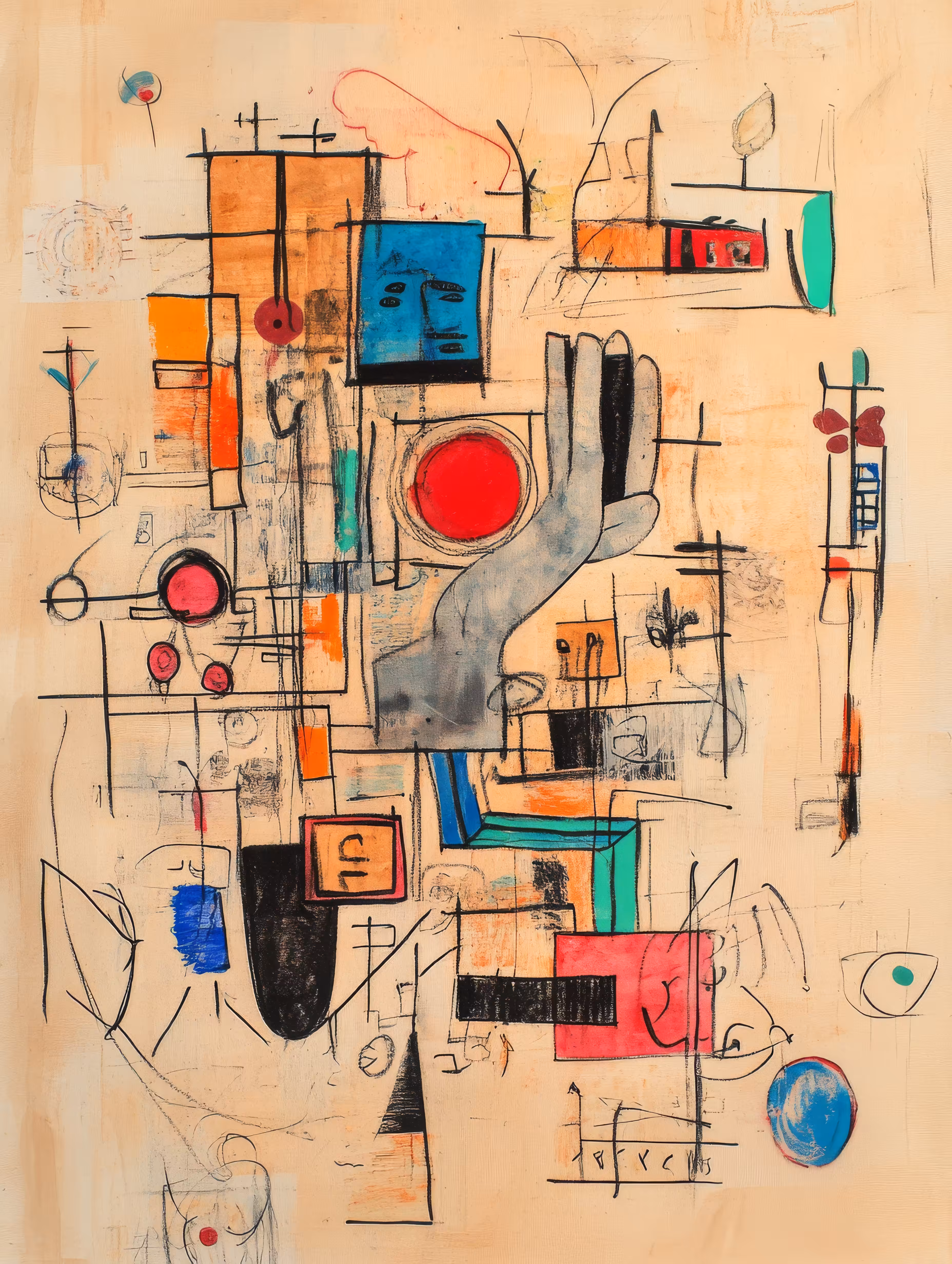 Abstract Hand Symphony