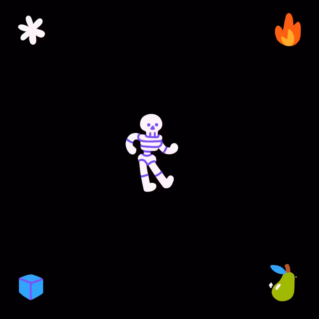Haunted Mini Loop Skelly