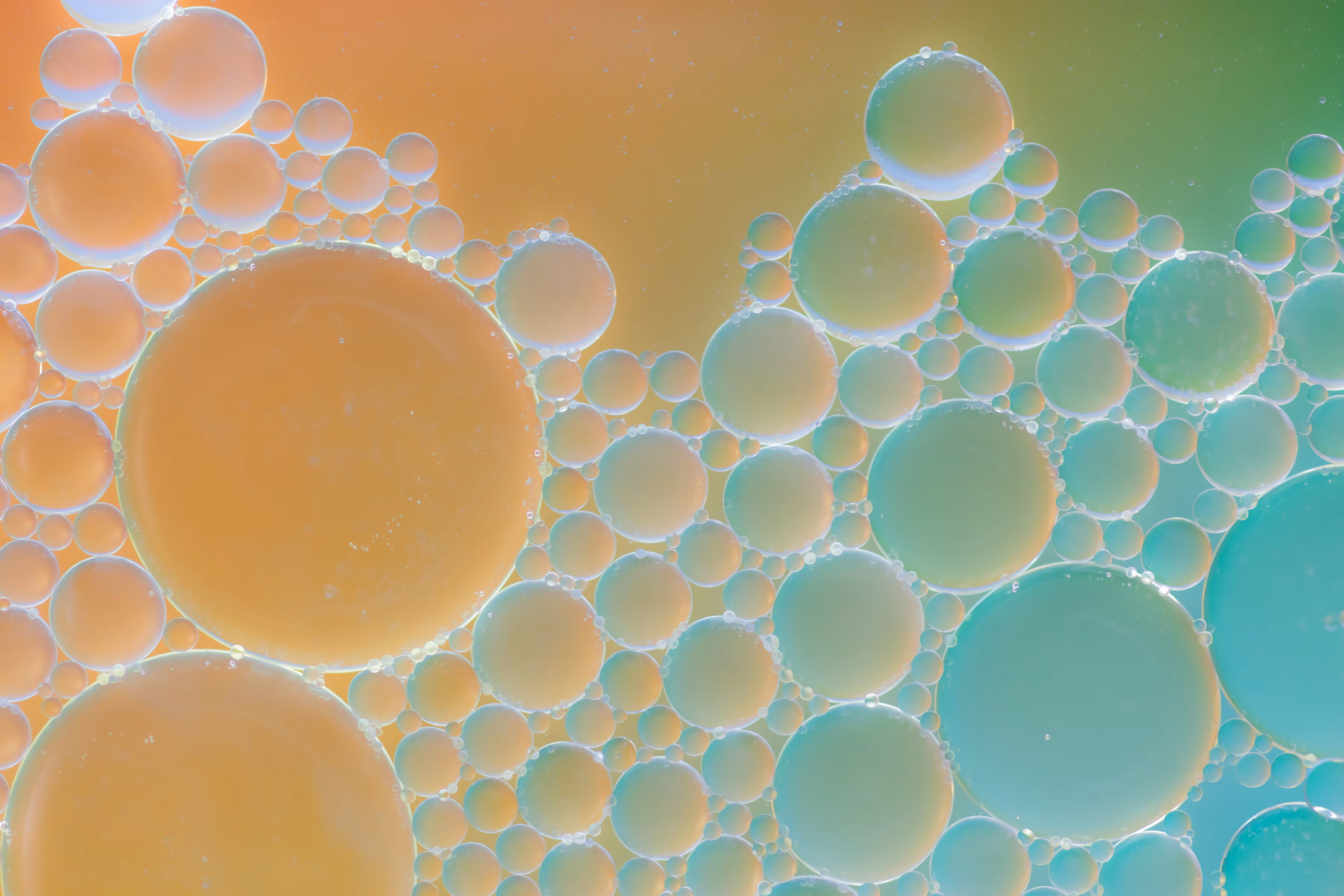 Blue & Orange Bubbles Universe