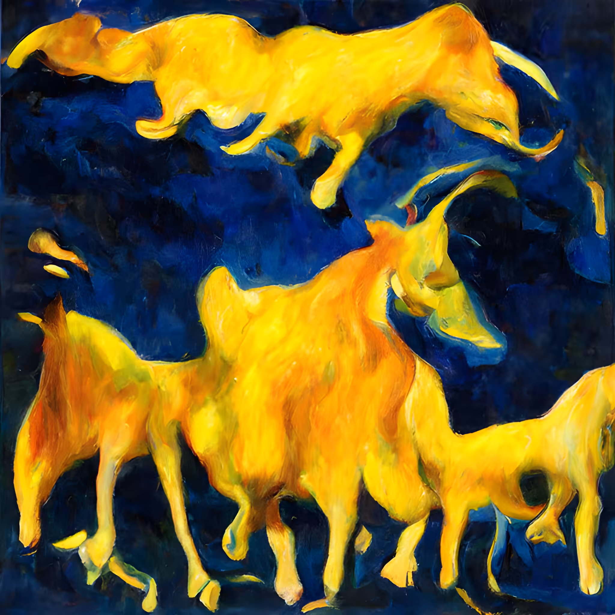 Yellow horse