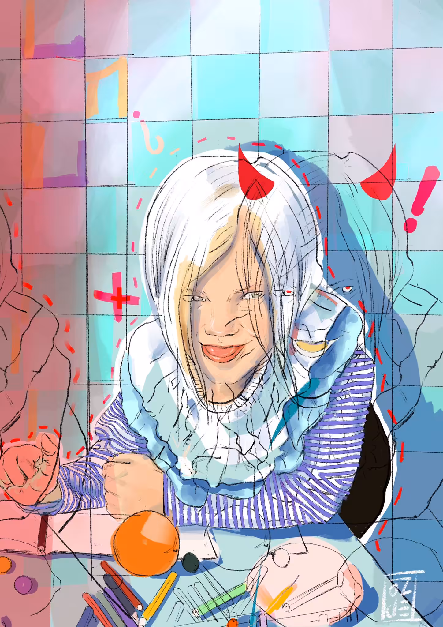 portrait of my inner child - recolored gift