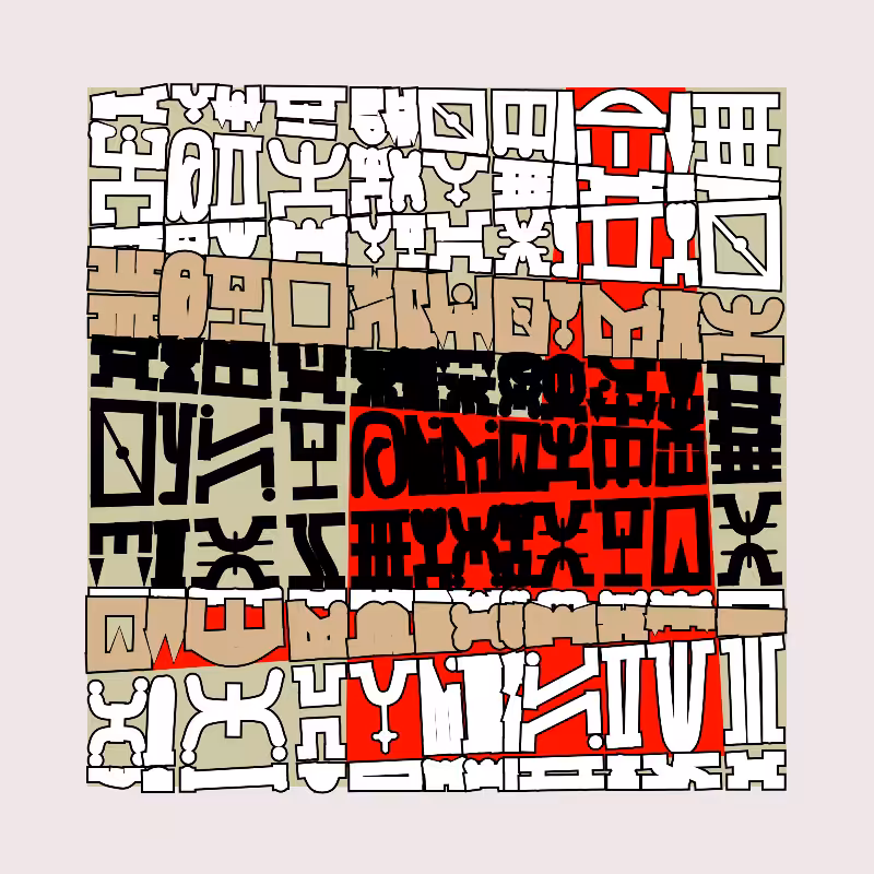"Alphabetic ancestral signs" - (Matrix v3) #27