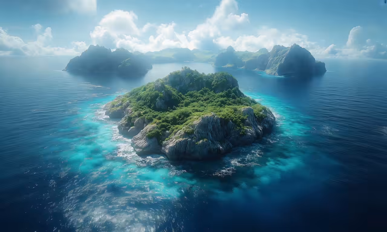 Fireworks on an Island
