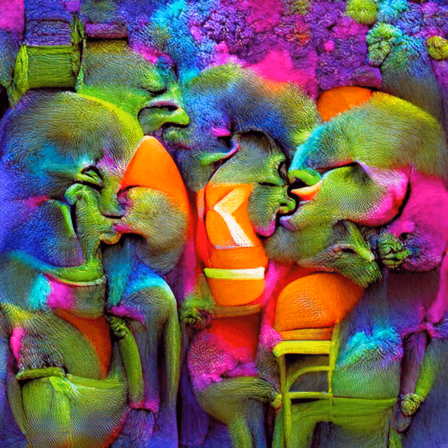 AI kiss creatures