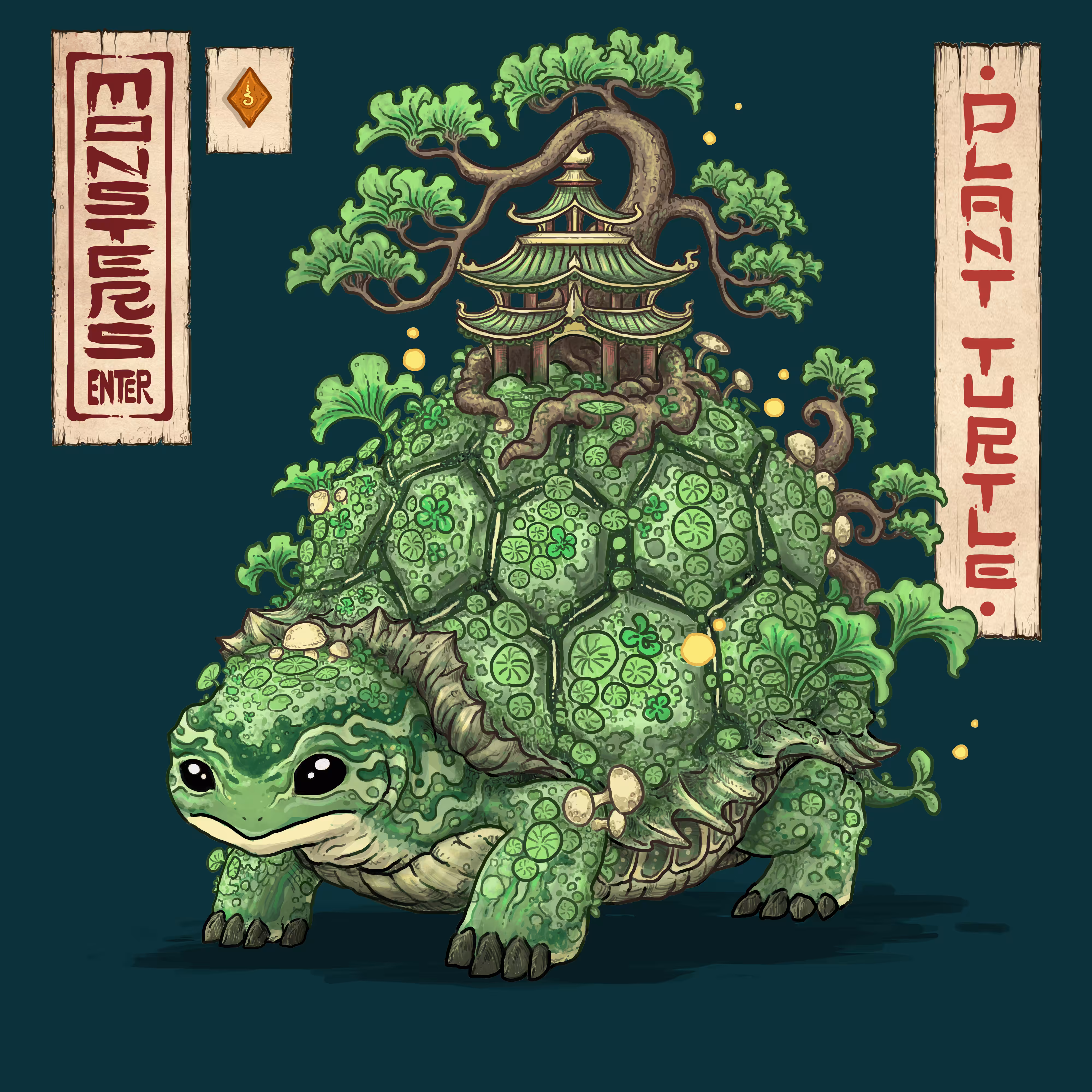 MONSTERS ENTER #020 - Plant turtle
