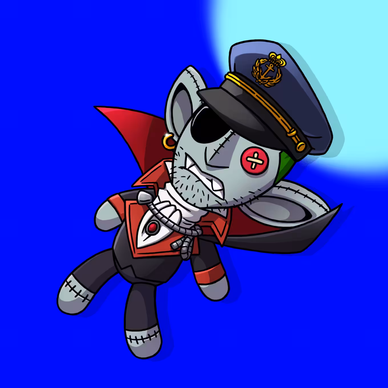 #6072 Sneaky Vampire Teddy