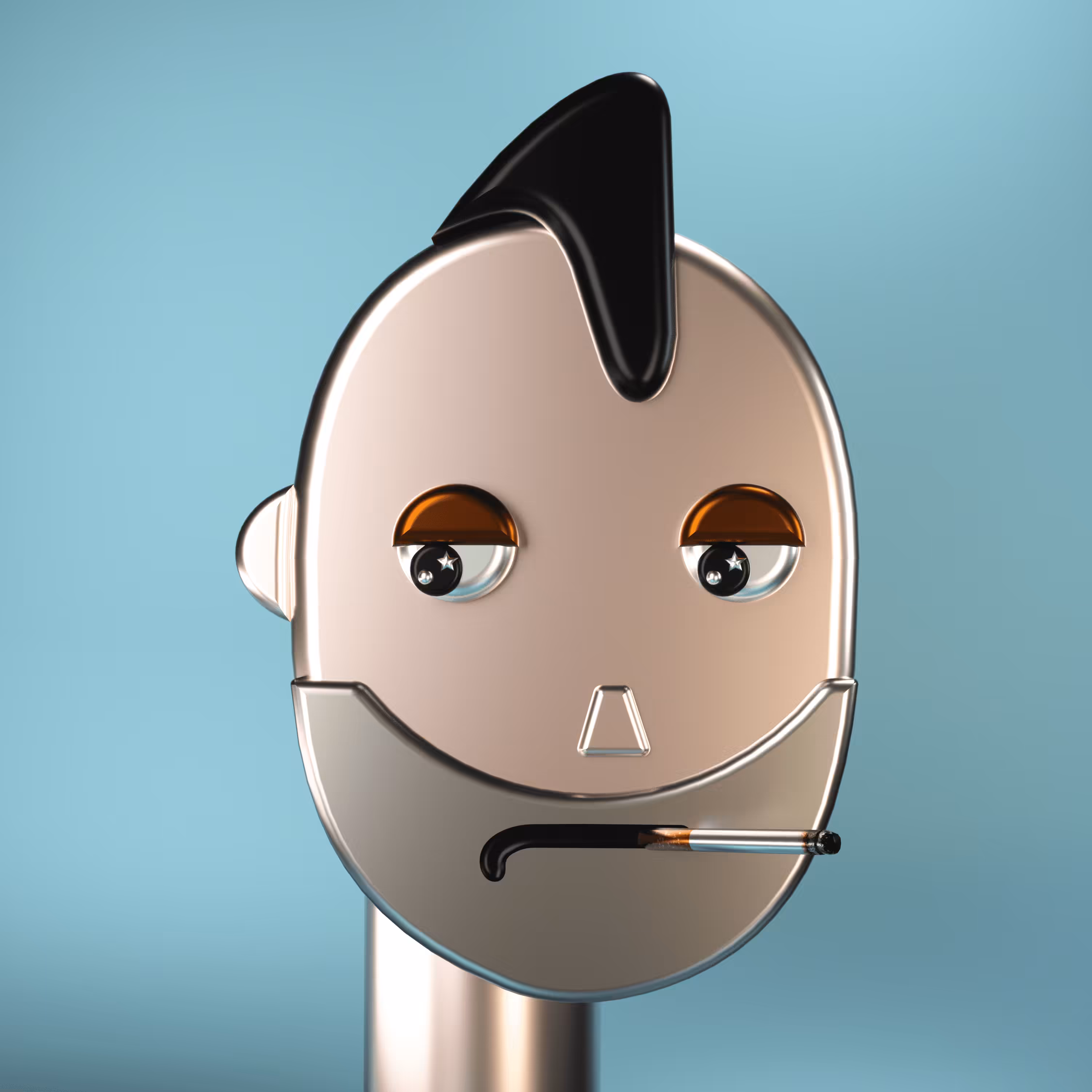 3D Chrome Punk #0887
