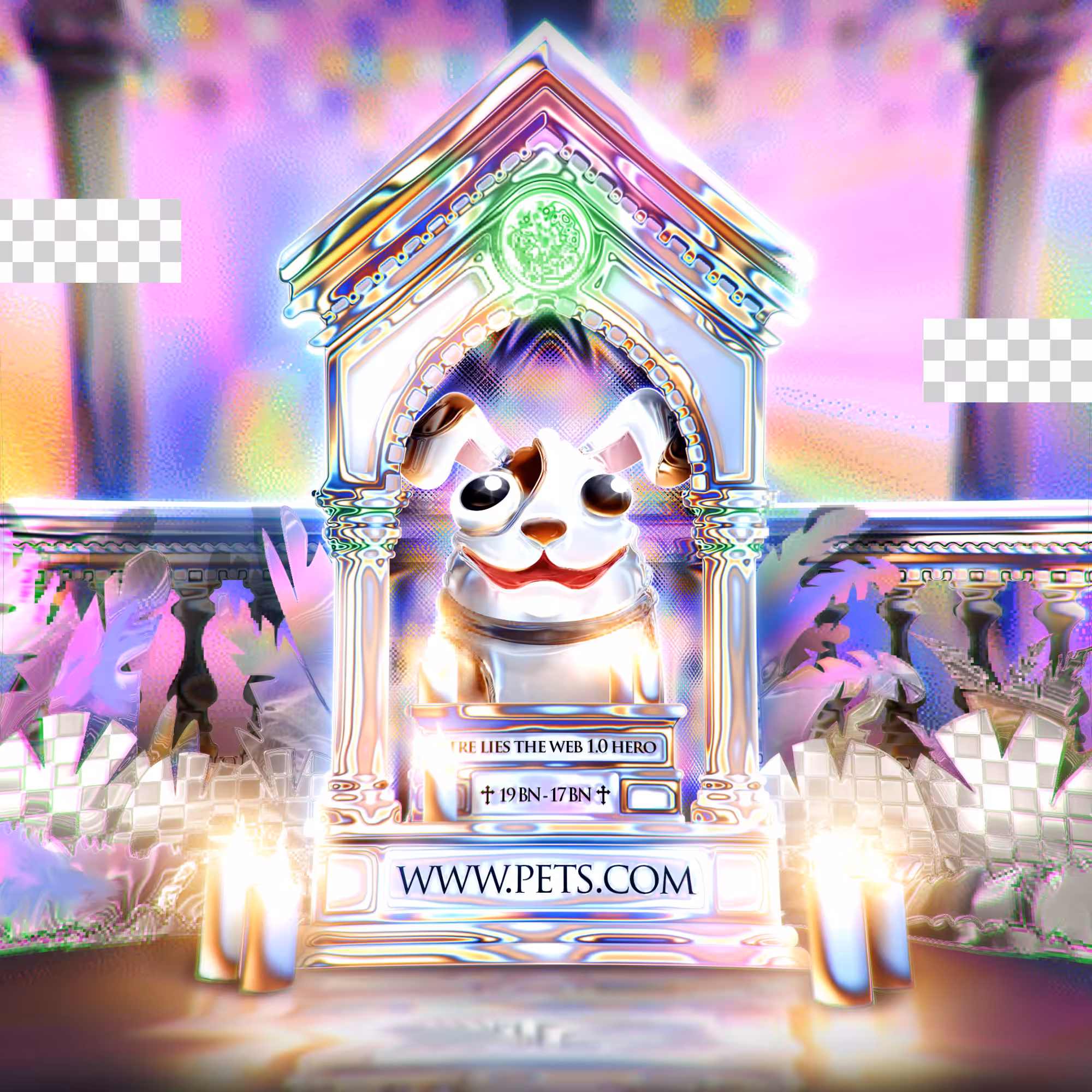 pets.com (1998-2000) reimagined by Guile Twardowski, with Simon Denny and Cosmographia