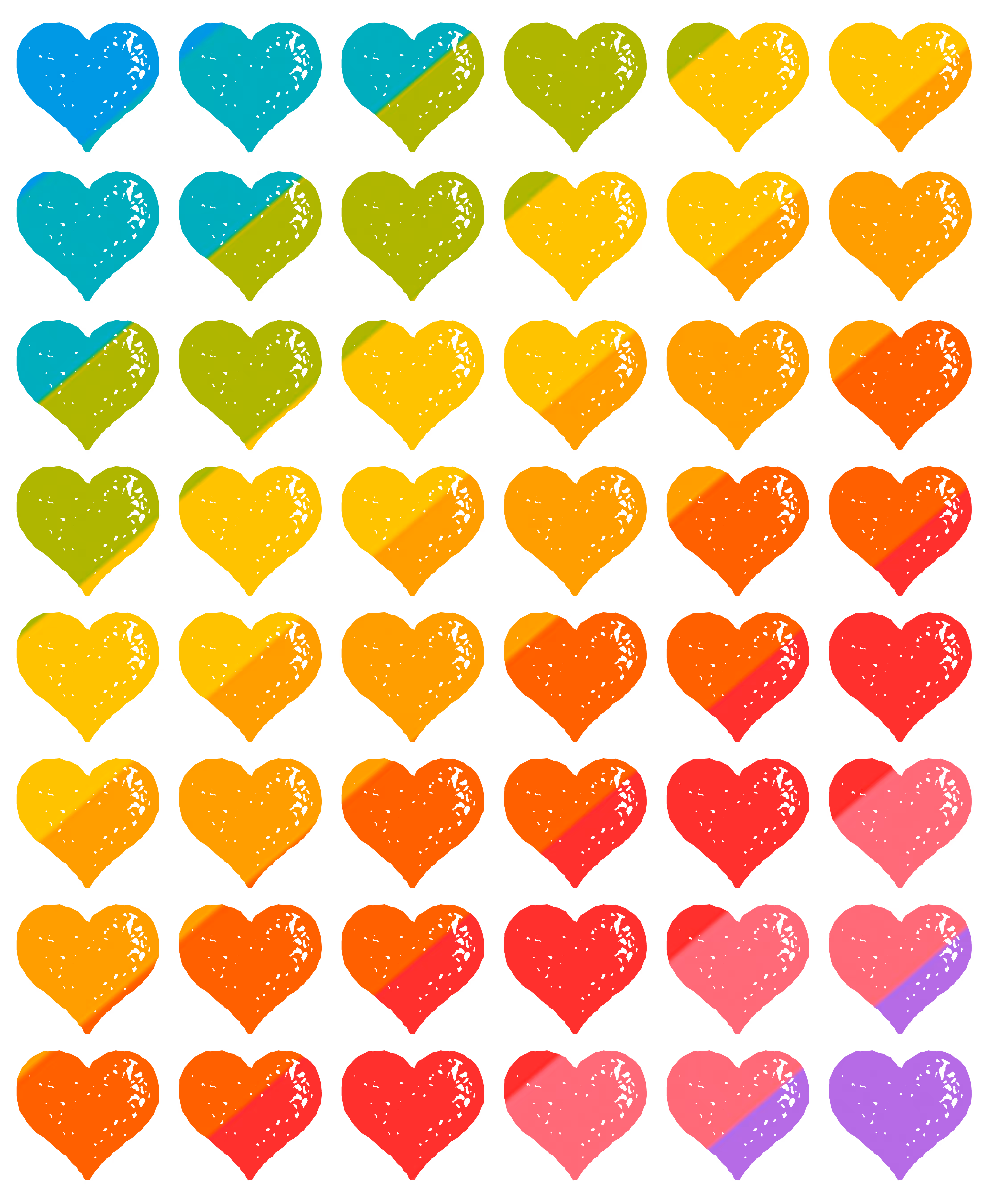 Rainbow Hearts